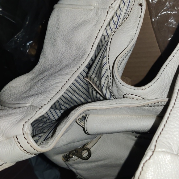 Marc by Marc Jacobs White Leather Soft Shot Large Hobo - Picture 8 of 15